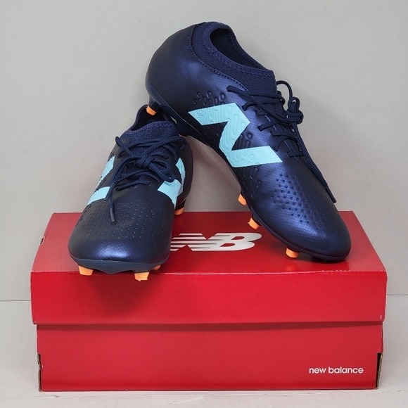New Balance Tekela Magique FG V4+ ST3FN45 Mens Size 6.5 Soccer Cleats Navy New - Picture 1 of 9